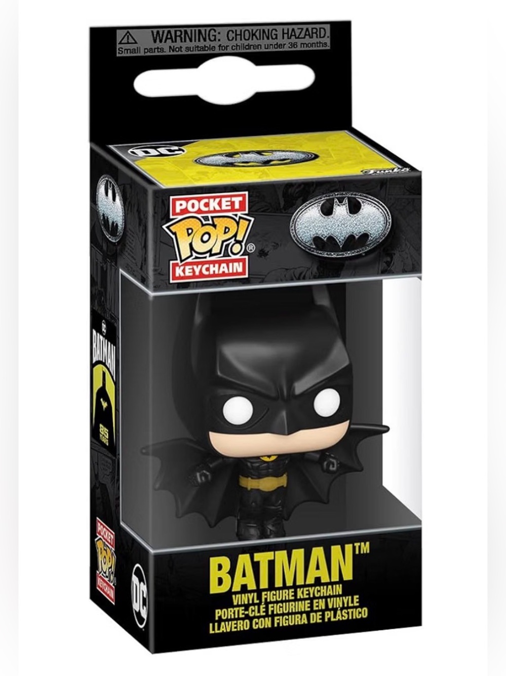 NWT Funko POP DC Comics Batman figurine keychain